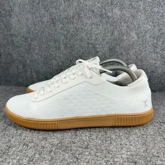 Flux Adapt Trainer Mens 9 Shoes White Gum Sole Knit Athletic Barefoot Sneakers - Picture 4 of 13